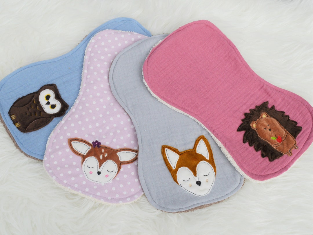 ITH Embroidery File Burp Cloth 18 X 30 Cm Forest Animals 4 Motifs - Etsy