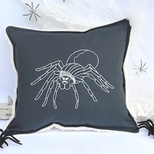 Embroidery file spider tarantula redwork 4 sizes