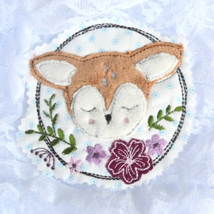 Embroidery file deer doodle SET different sizes