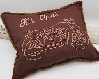 Embroidery file motorcycle Redwork