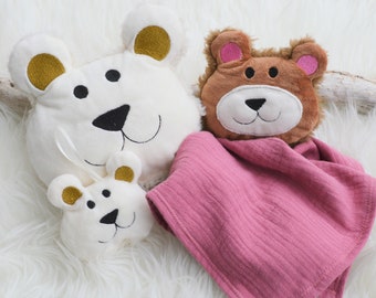 ITH embroidery file bear bear head different sizes