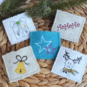 Fichier de broderie enveloppes chocolat Noël