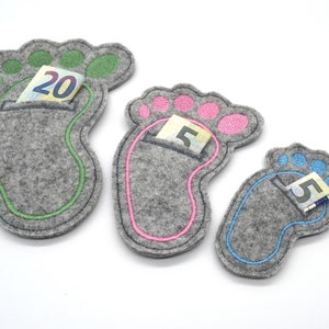Embroidery file baby foot wish fulfiller for birth