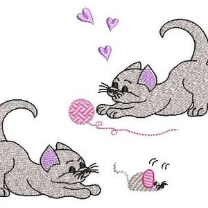 Embroidery file cat full stick