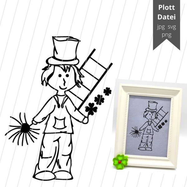 Plotter file chimney sweep lucky charm