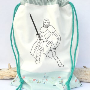Embroidery file Knight Redwork SET different sizes and variants