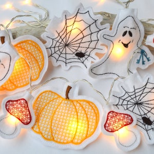 ITH embroidery file fairy lights cover Halloween from the 10 x 10 cm frame