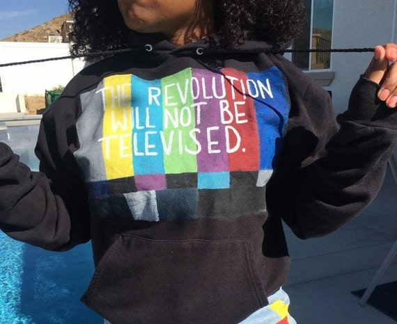 Hand Painted Hoodie Gil Scott Heron Quote Etsy Hand Painted Hoodie Gil Scott Heron Quote Etsy