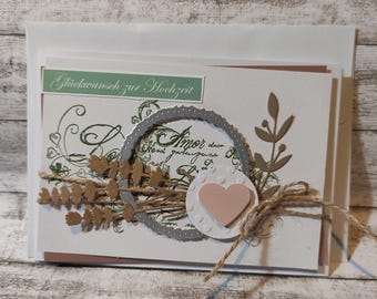 Hochzeitskarte Herz