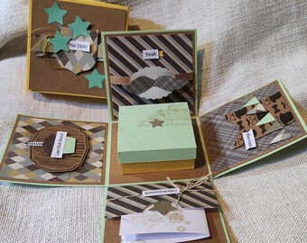 Explosion box birthday gift money gift man men's birthday gift packaging