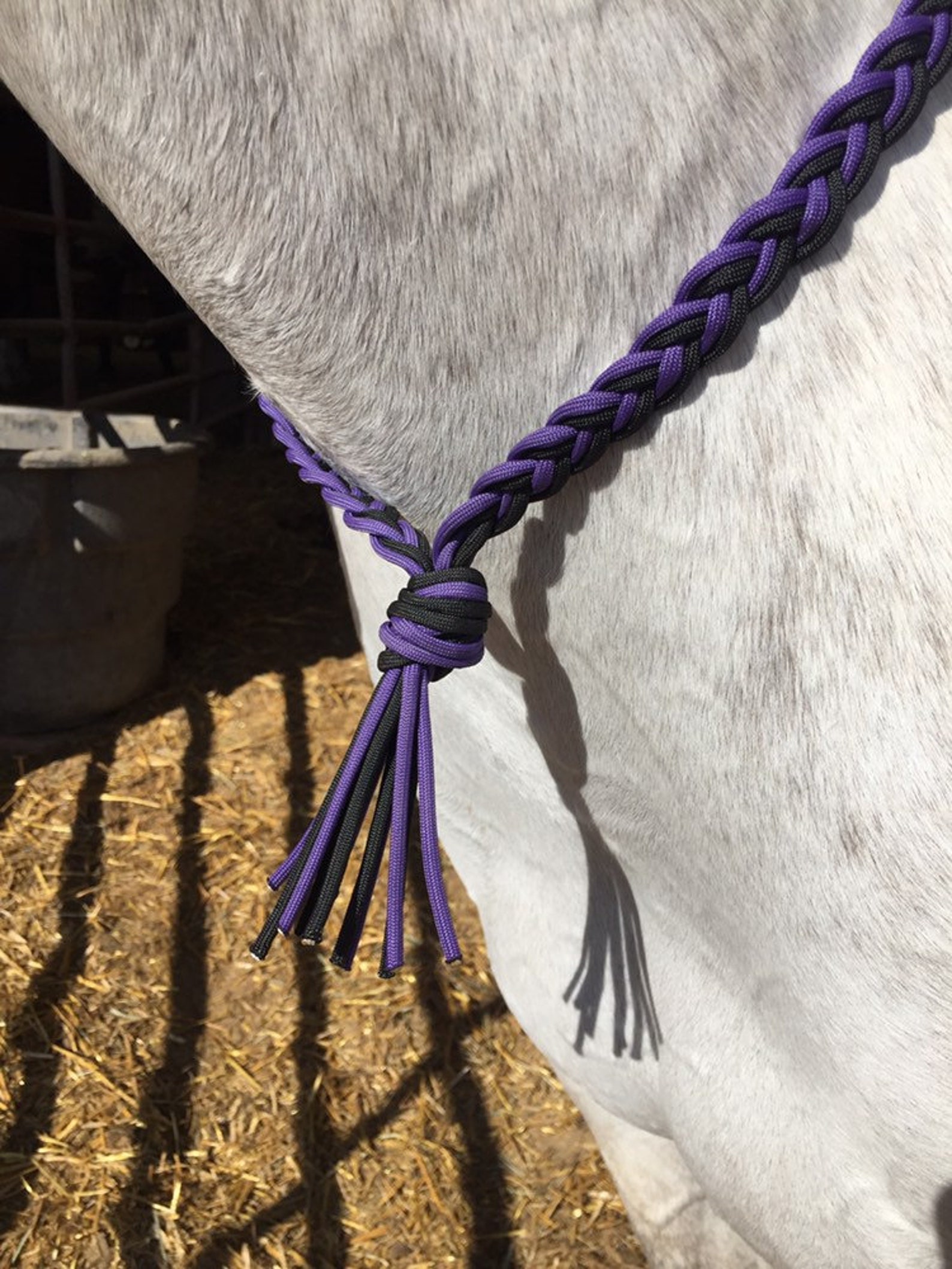Horse Neck Rope Purple and Black Paracord Etsy