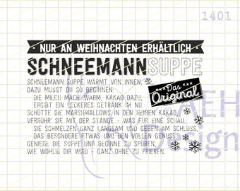 Featured image of post Schneemannsuppe Etikett Stempelgummi unmontiert schneemannsuppe spruch gr sse motiv ca