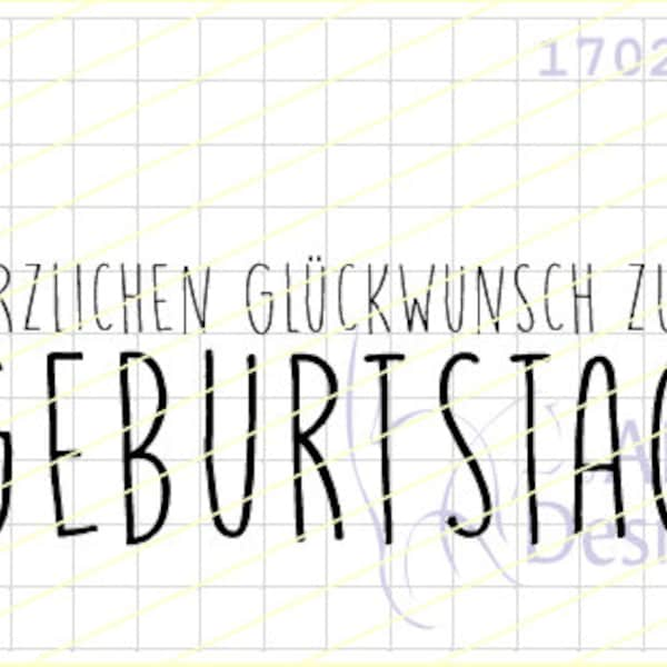 Textstempel HERZLICHEN GLÜCKWUNSCH