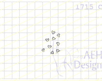 MINI HEARTS motif stamp