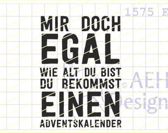 Textstempel MIR DOCH EGAL