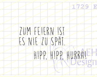 Mini-Stempelset HIPP, HIPP, HURRA!