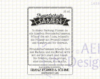 Textstempel FREUNDSCHAFTSSAMEN