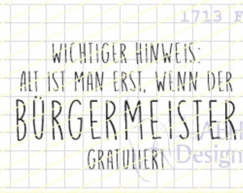 Textstempel BÜRGERMEISTER