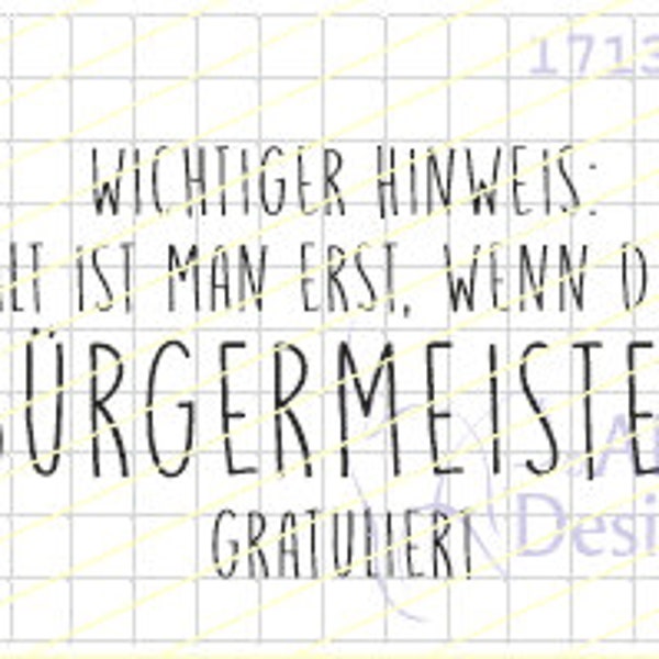 Textstempel BÜRGERMEISTER