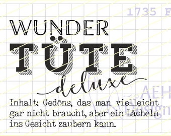 Textstempel WUNDERTÜTE DELUXE (#2)