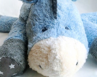 Kuscheltier ''kleiner Esel'' blau / Esel / Donkey / Schmusetier