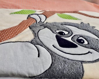 Baby blanket ''little sloth'' / sloth / jungle / blanket