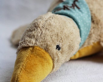 NEW in the shop - music box ''little goose'' brown/goose/cuddly toy/lullaby