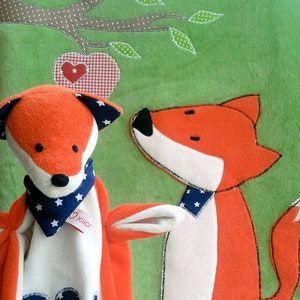 Comforter and baby blanket little fox/baby blanket/blanket/cuddly cloth/fox image 1