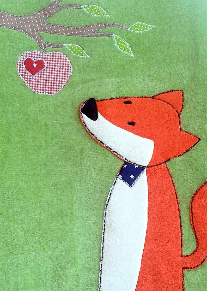 Comforter and baby blanket little fox/baby blanket/blanket/cuddly cloth/fox image 4