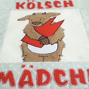 Schmusekissen Kölsch Mädche/ Kissen/ Kuschlekissen/ Ziege/ Köln Bild 2