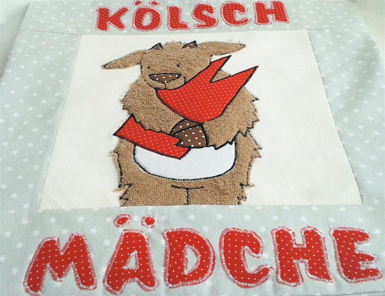 Schmusekissen Kölsch Mädche/ Kissen/ Kuschlekissen/ Ziege/ Köln Bild 2