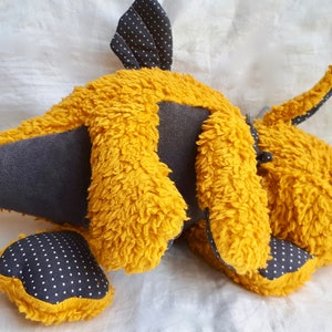 Cuddly toy ''little dragon'' mustard yellow / dragon / cuddly toy image 6