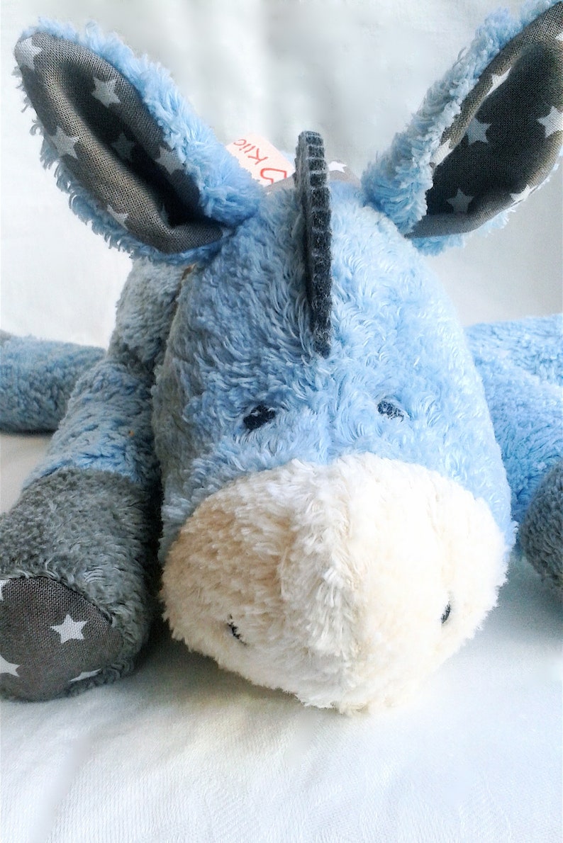 Kuscheltier ''kleiner Esel'' blau / Esel / Donkey / Schmusetier Bild 1