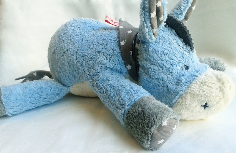 Kuscheltier ''kleiner Esel'' blau / Esel / Donkey / Schmusetier Bild 2