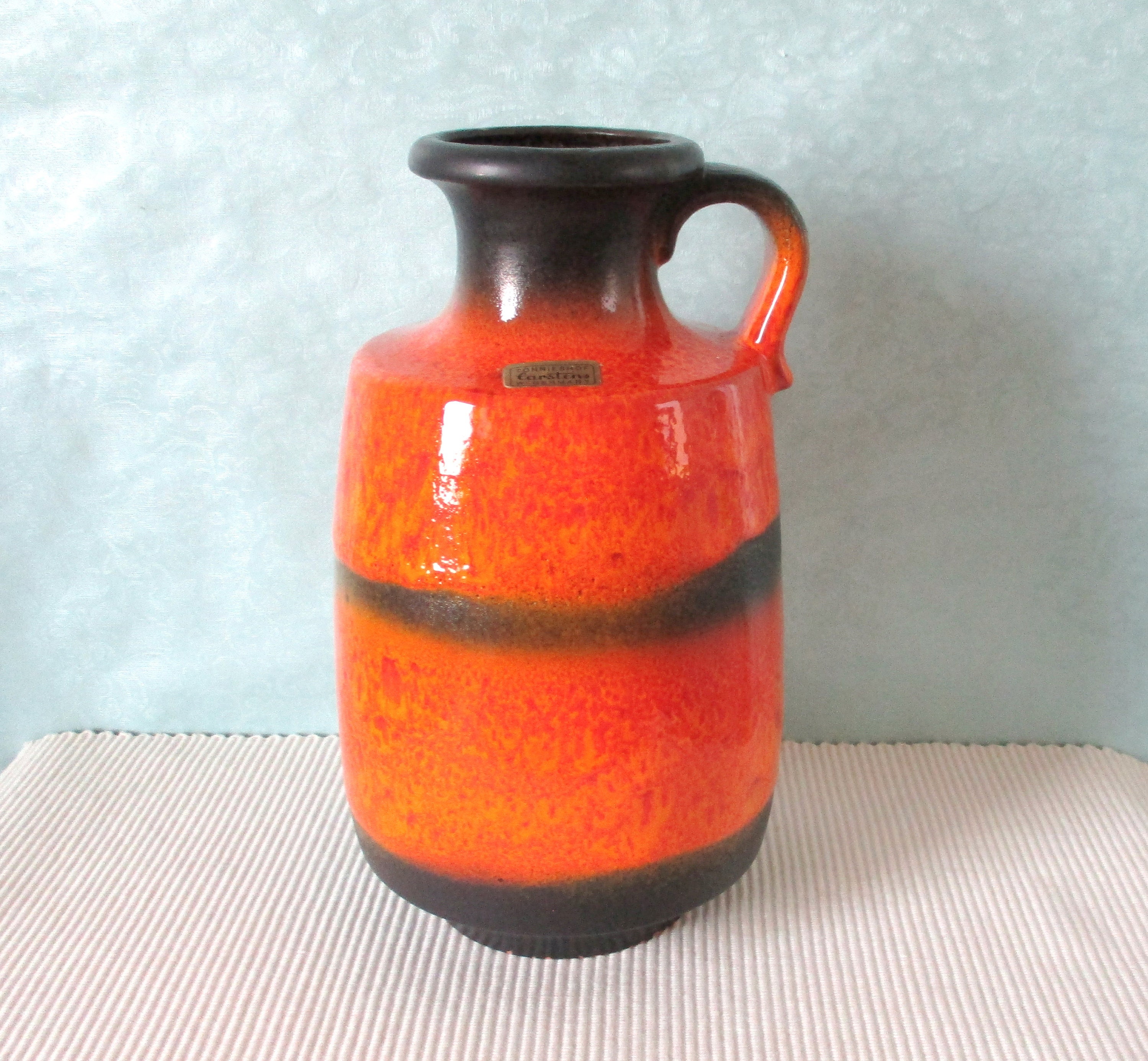 Handle Vase Carstens Tönnieshof 7065-25 Burned Orange Fat Lava