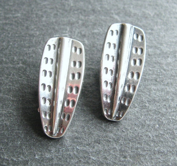 Earclips David Andersen Norway Copy Viking Period 925 Sterling Silver MCM Scandinavia Uni David-Andersen Saga Jewelry