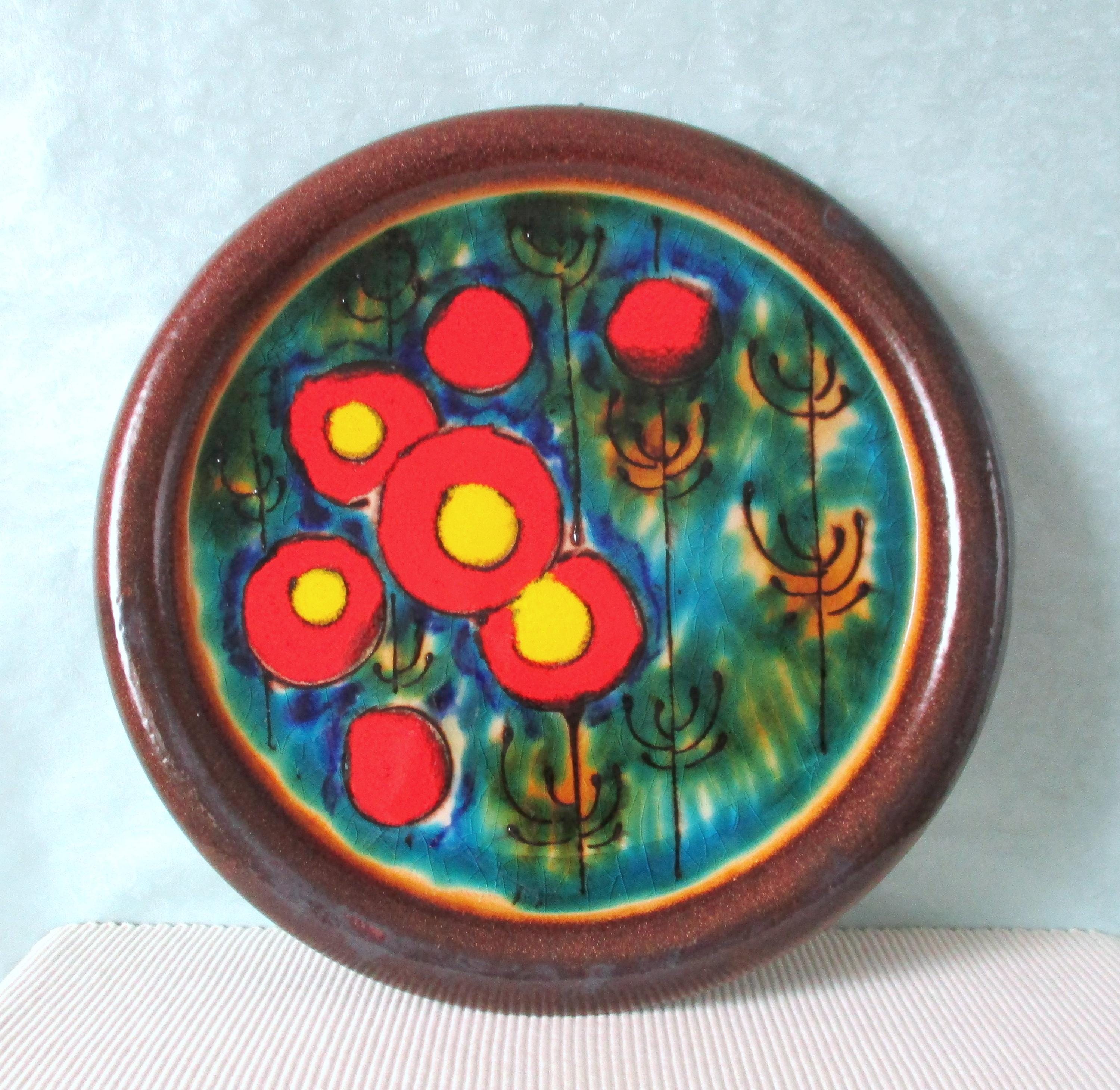 Carstens Luxus WALL PLATE VINTAGE 独製 Vintage CARSTENS LUXUS Serie Wall Plate With Peacock Decor