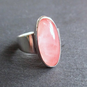 Ring N.E. From Denmark 925er Sterling Silber Mid Century Modernist danish design Rosenquarz Silber Skandinavien Niels Erik From