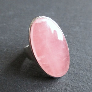 Ring N.E. From Denmark 925er Sterling Silber Mid Century Modernist danish design Rosenquarz Silber Skandinavien Niels Erik From