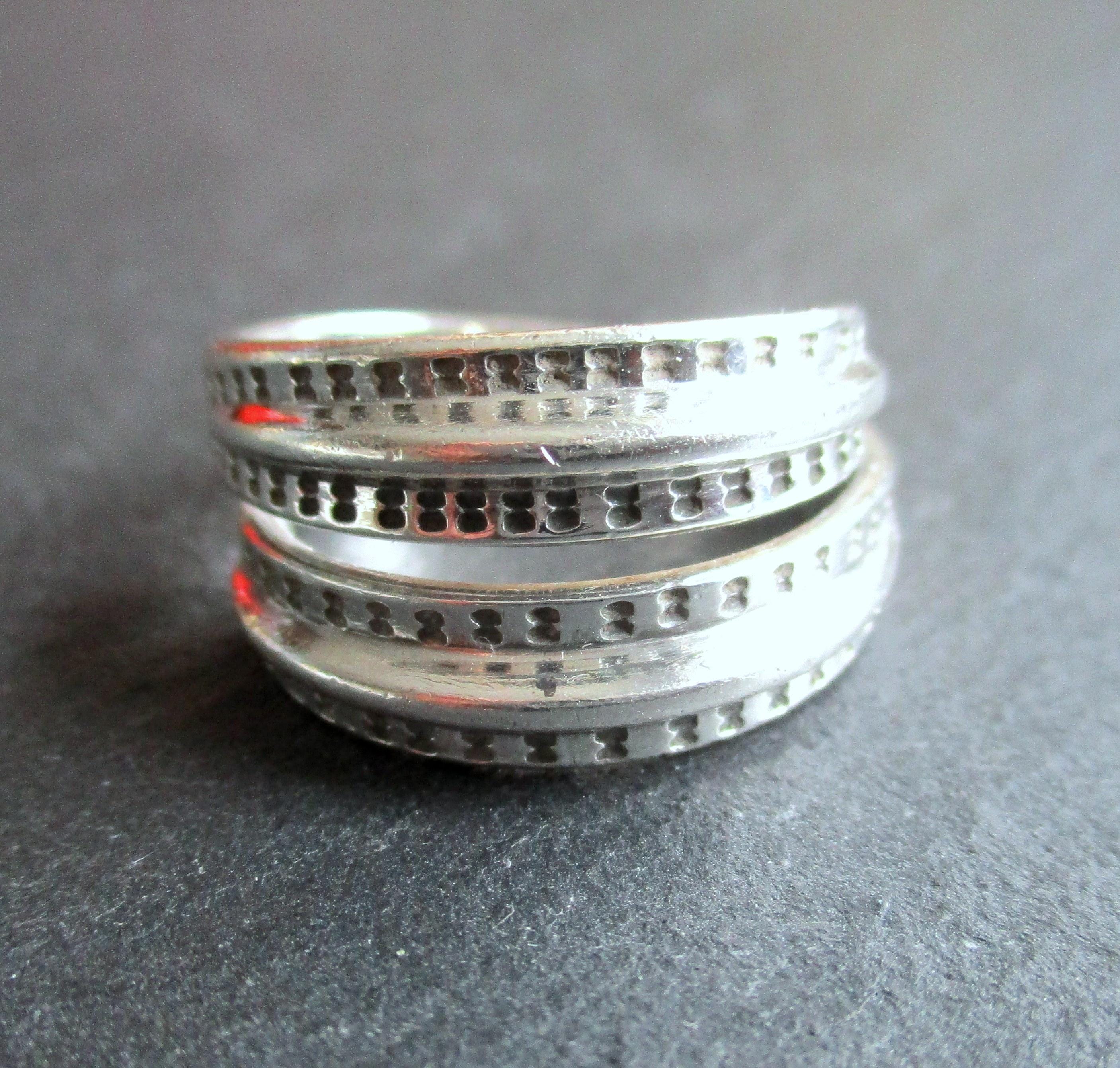 Ring David Andersen Norway Copy Viking Period 925 Sterling Silver Unisex MCM Scandinavia Uni David-Andersen Saga flexible size