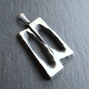 Large Pendant Karl Laine Sten & Laine Finland 925 Sterling Silver Brutalist 70s Mid Century Modernist Silver Scandinavia