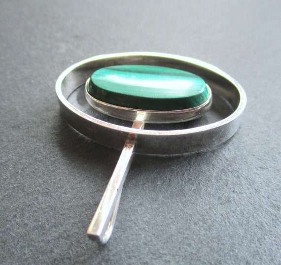 Trailer N.E. From 925 Sterling Silver Malachite C… - image 6