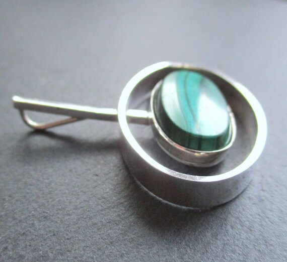 Trailer N.E. From 925 Sterling Silver Malachite C… - image 4