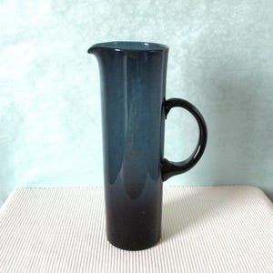 Glass jug glass jug WMF montana blue Wagenfeld era 60s Mid Century Modernist Space Age smoked glass MCM grey blue Bauhaus German design