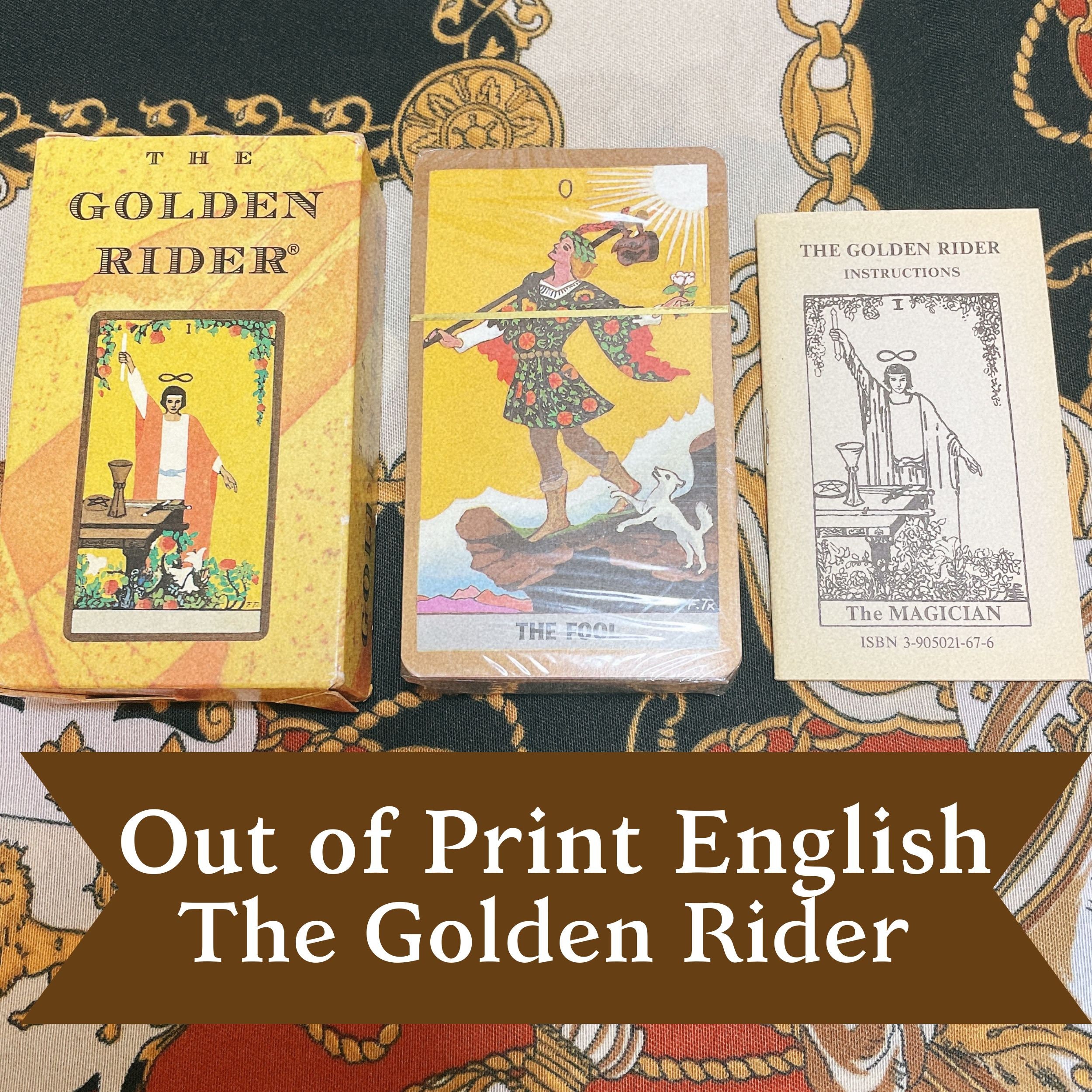 Out of Print the Golden Rider Tarot Card Deck English OOP Tarot 