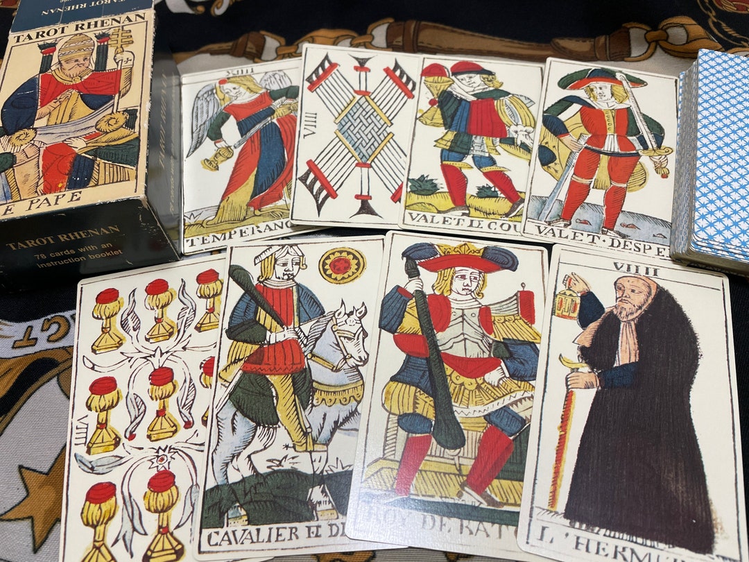 Tarot Rhénan – Réédition – 78 Cartes – Boîte Découpée – Très Bon état