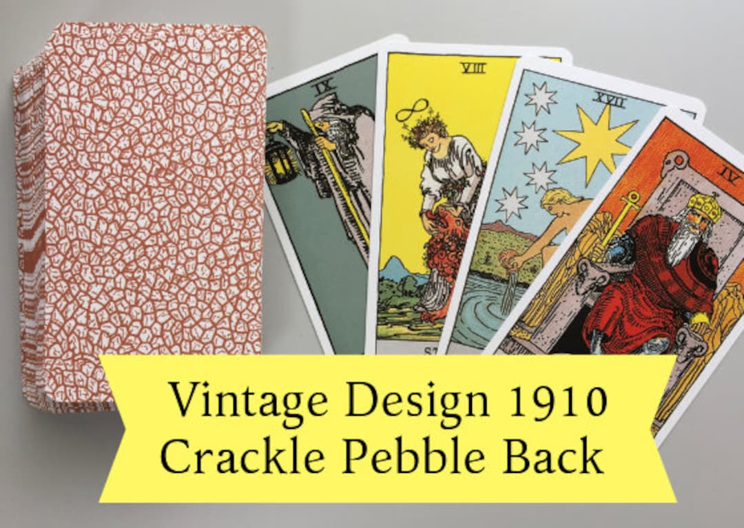 A.E Waite Tarot Deck English Edition Crackle Back Tarot Cards