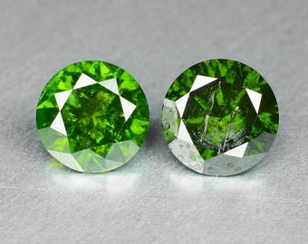 Fancy Green Diamond Etsy