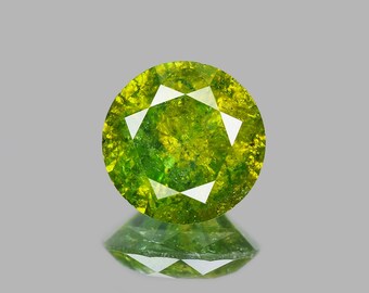 Green Diamond | Round Cut Diamond | Natural Diamond | 0.41 Cts Green Diamond For Ring | Fancy Green | Perfect Jewelry | Free Shipping