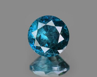 Blue Diamond | Round Cut Diamond | Natural Diamond | 0.37 Cts Blue Diamond For Ring | Fancy Diamond Blue | Perfect Jewlry | Free Shipping